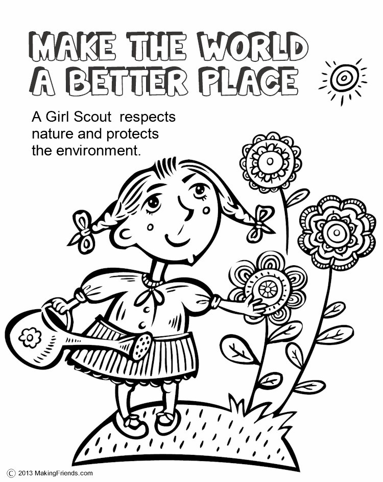 daisy coloring pages girl scouts - photo #29
