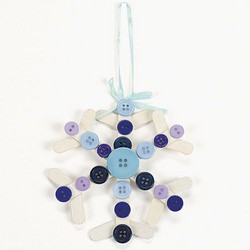 Button Snowflake Ornament Kit
