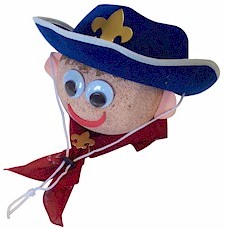 Blue & Gold Cowboy Centerpiece