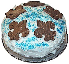 Blue & Gold Cake