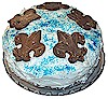 Blue & Gold Cake