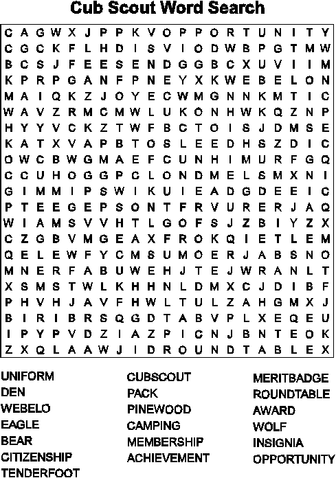 It is a picture of Luscious Cub Scout Printable Activities It is a graphic of Luscious Cub Scout Printable Activities