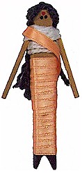 India Clothespin Doll