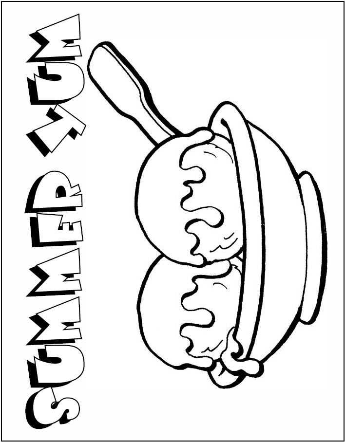 ice cream parlor coloring pages - photo #9
