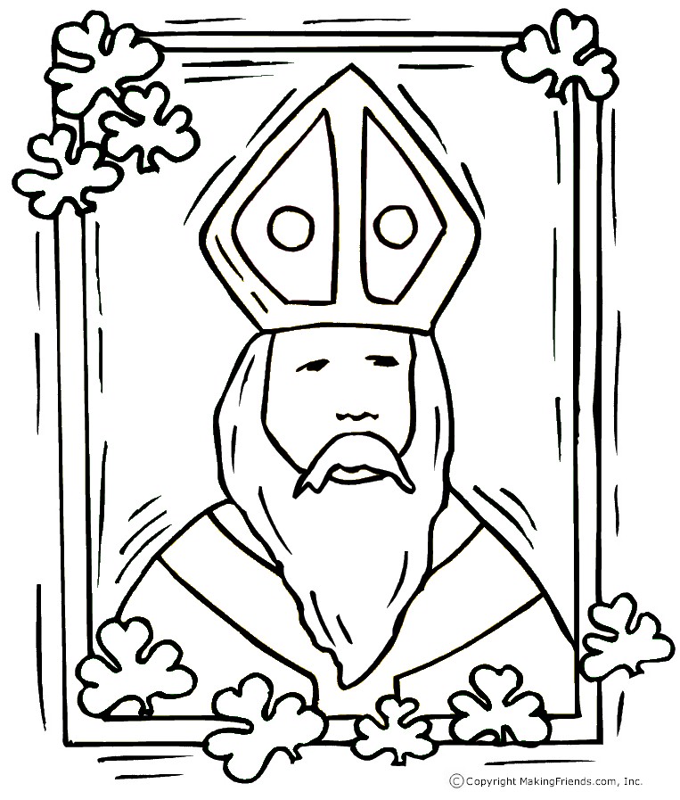 saint patrick coloring pages - photo #7