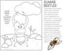 Scarab Beetle Coloring Page