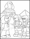 Egyptian  Girl Guide Coloring Page