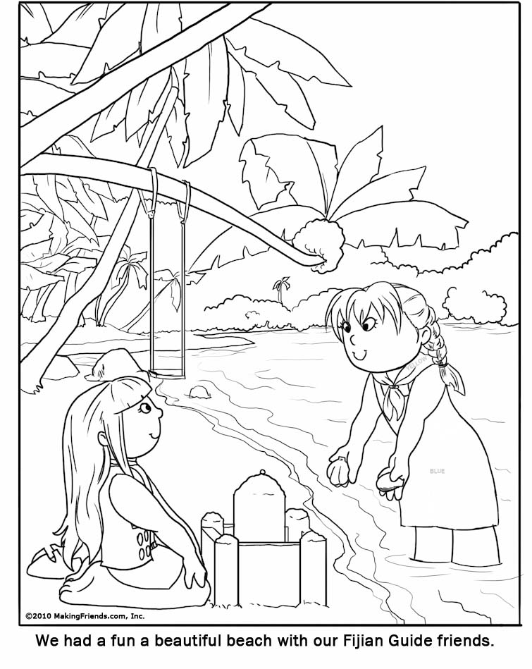 making friends coloring pages - photo #1