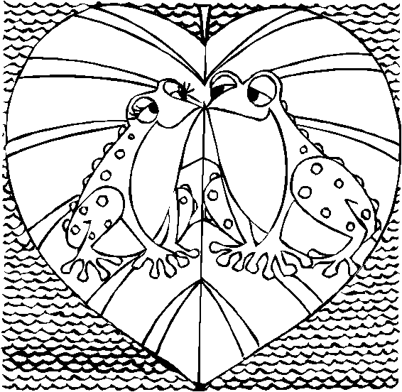 VALENTINE HEART COLORING PAGES