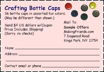 Bottle Cap Coupon