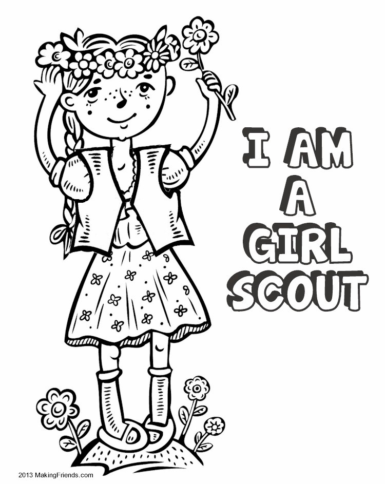 daisy girl scouts coloring pages free - photo #8