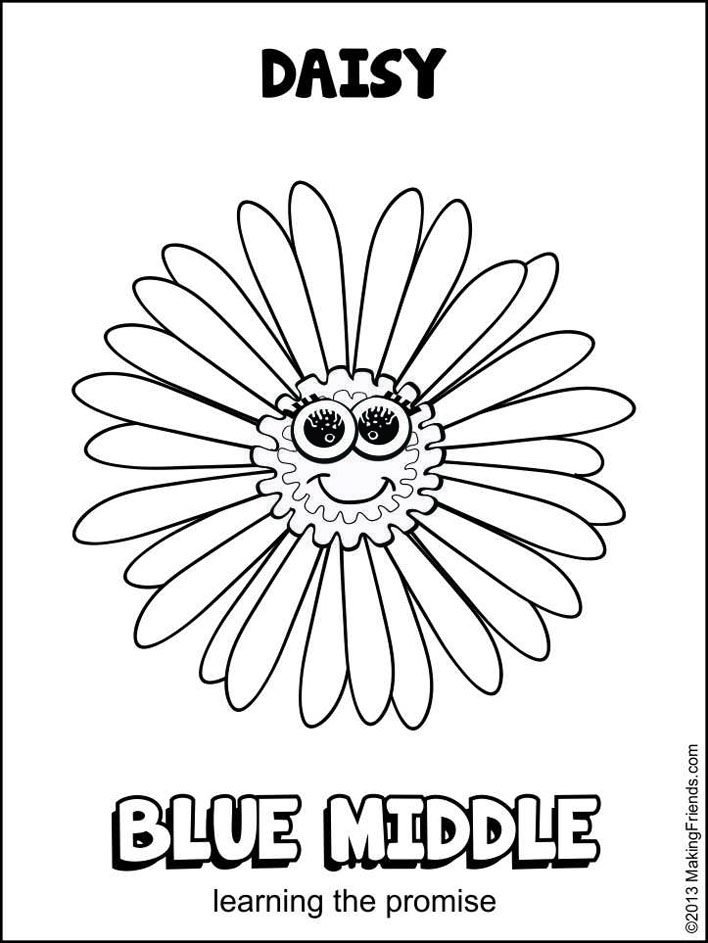 daisy girl scout coloring pages to print - photo #15