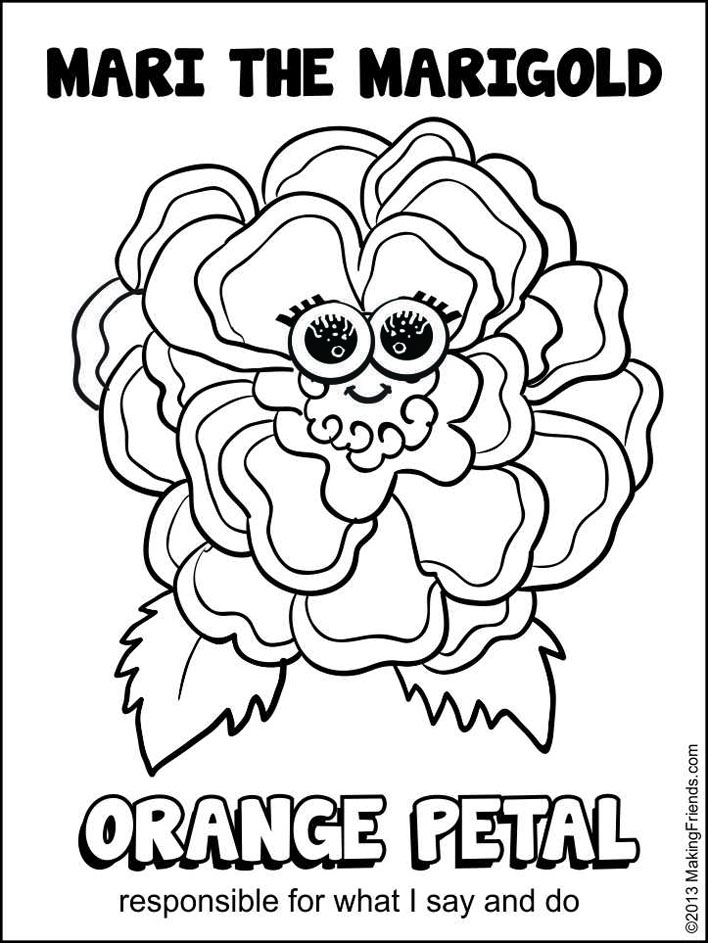 daisy petal coloring pages - photo #7