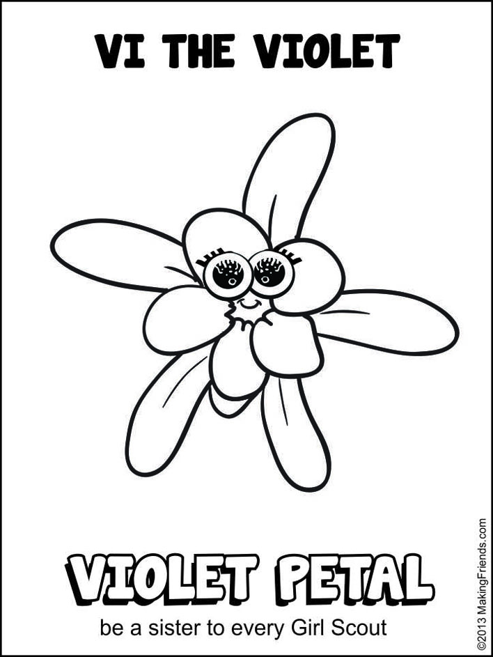 daisy coloring pages girl scouts - photo #11