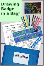 Drawing Badge in a Bag