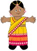 India Paper Doll Friends