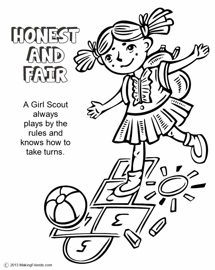 Girl Scouts Honest and Fair 