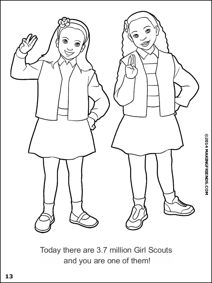 making friends coloring pages - photo #13