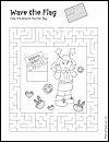 Wave the Flag Brownie Try-It Maze