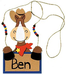 Western Name Tag Craft