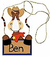 Western Name Tag