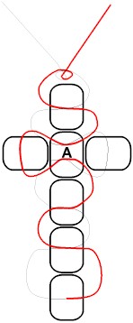 Solar Cross Bead Pattern