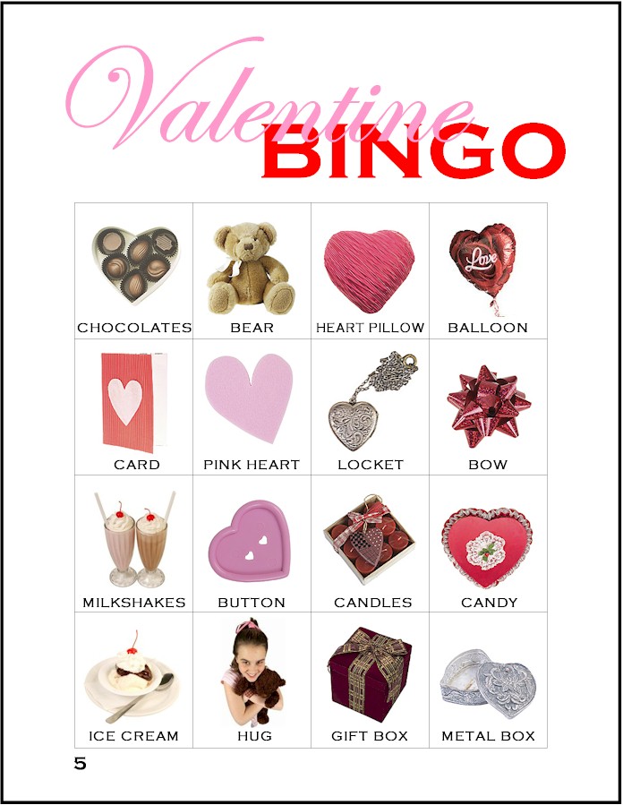 Valentine Bingo