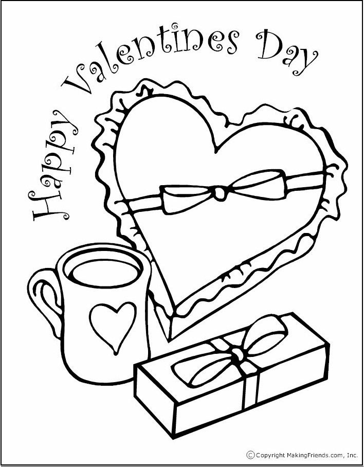 valentine holiday printable coloring pages - photo #10