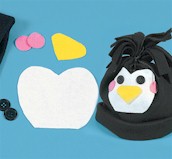 Fleece Penguin Hat Kit