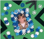 Foamie Snowflake Frames -- 12 pack