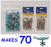 Winter Charm Pin Kit -- Makes 70!