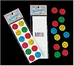 Smile Face Stickers -- 12 Pack
