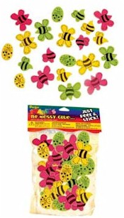 Peel & Stick Foam Bees and Lady Bugs