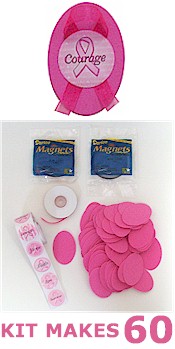 Pink Ribbon Magnet Kit