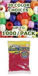 Single Pack Opaque Pony Beads