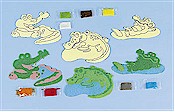 Crocodile Sand Art Magnet Craft Kit