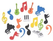 Foamie Music Note Stickers