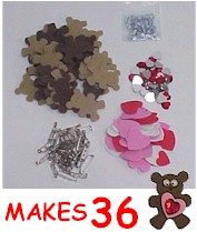 Foamie Brownie Bear Pin Kit