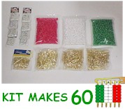Italian Pony Bead Flag Pin Kit