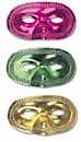 Metallic Plastic Half Mask -- 1 Dz.