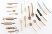 Mini Wooden Cookware Set