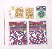 Beaded Patriotic Wall Hanging