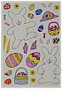 Dress-A-Bunny Stickers, 12 pack - Sale!