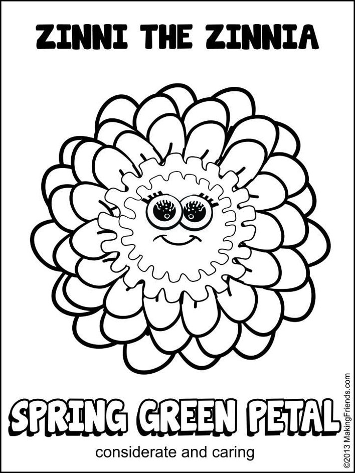 daisy rose petal coloring pages - photo #11