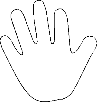 Printable Coloring Pages Of Hand Outline 5